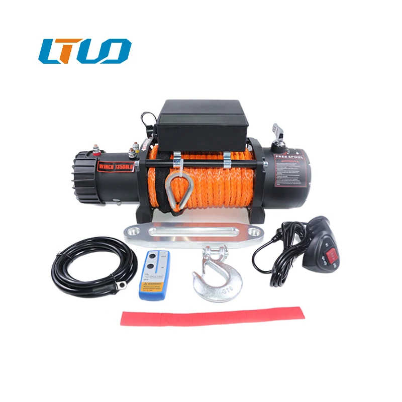China manufacturer fast speed variable speed 12v 2000 lbs electric winch for sale