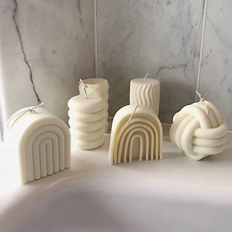 Ins popular scented wholesale soy wax shaped handmade customized candle