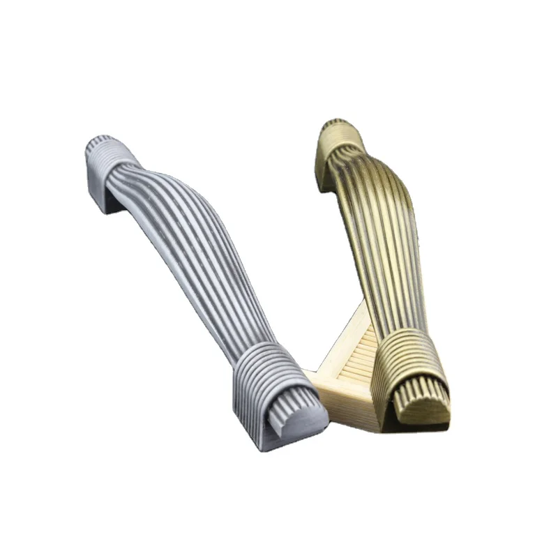 classical Die Casting aluminum furniture pull antique AB AC  color customized Rustic dresser cabinet wardrobe drawer handle