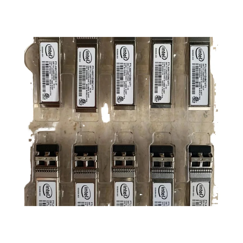 INTELs of 10GBase-SR 850nm SFP+ FTLX8571D3BCVIT1 50 Lot E10GSFPSR