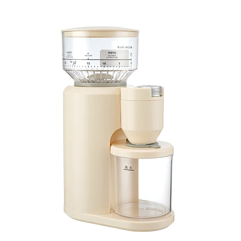 New Digital Timer Cups Display 40mm Stainless Steel Anti-static Espresso Conical Burr Electric Conical Coffee Bean Grinder