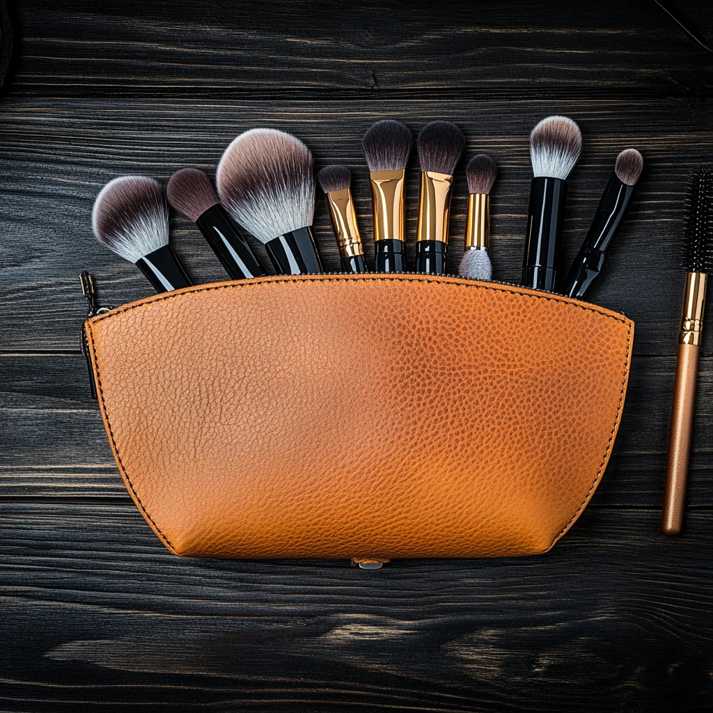 Wholesale New Arrivals Real Leather Women Cosmetic Bag Carrying Fashion Style Genuine Leather Makeup Bags
