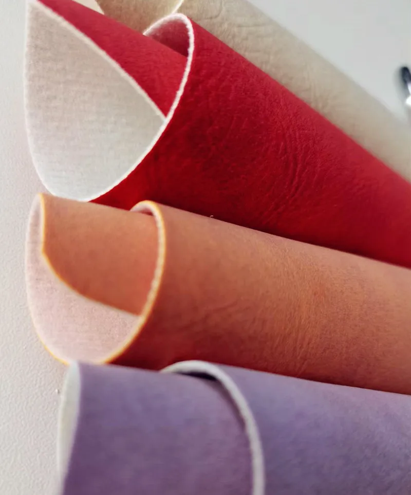 Factory wholesale suede synthetic leather nappa grain for gift box decoration