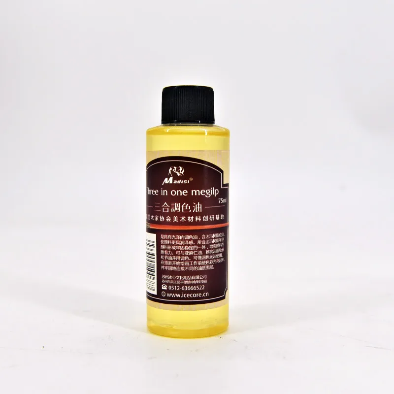 Factory Wholesale High Quality Non-Irritating 75ml Coloring Oil For Oil Painting