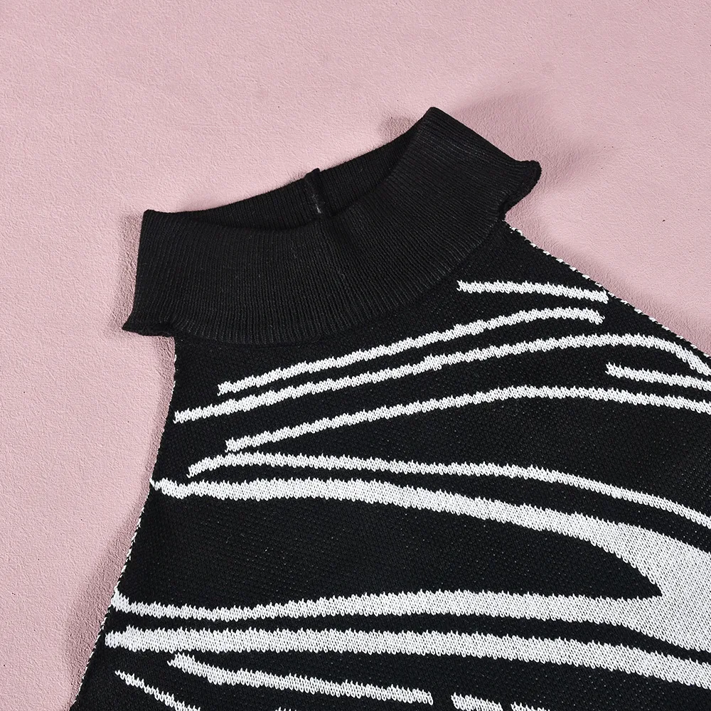 Hater sexy backless contrast color mini skirt sexy 2 pieces set knit skirt set