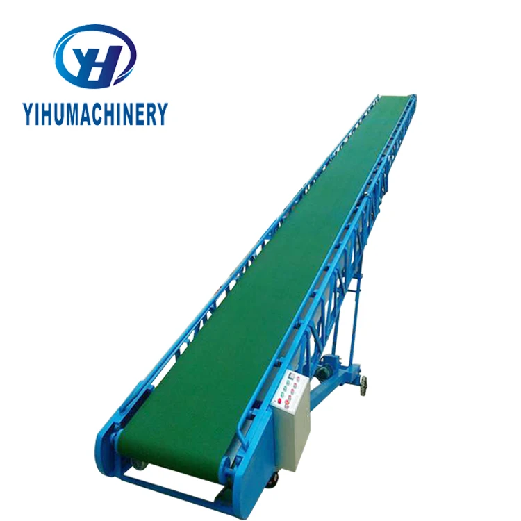 Adjustable Height Flexible Movable Custom Rubber Mobile Belt Conveyor for sale