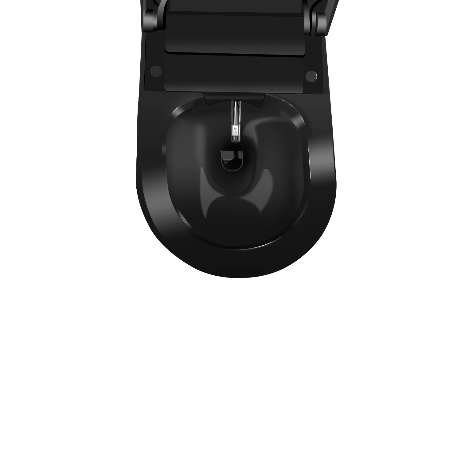 Oceanwell Black Colour Intelligent Toilet Hotel Bathroom Ceramic Wall Mounted One Piece Smart Toilet