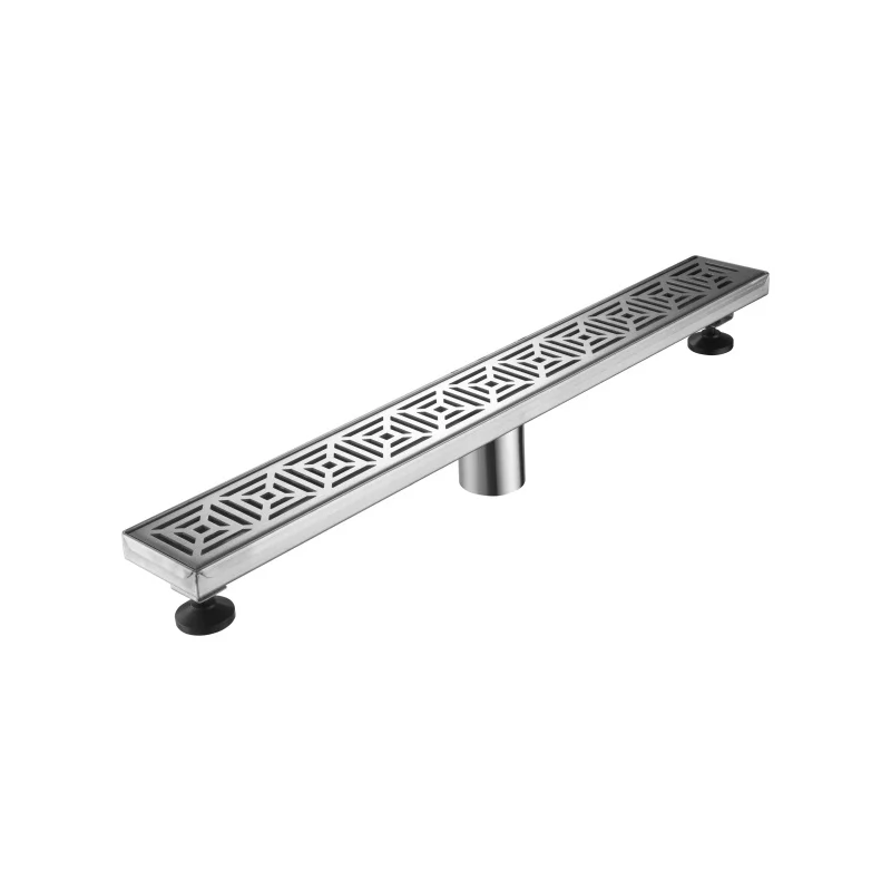 Rectangle SUS304 Stainless Steel 12-59 Inch Long Linear Shower Grate Invisible Long Floor Drain