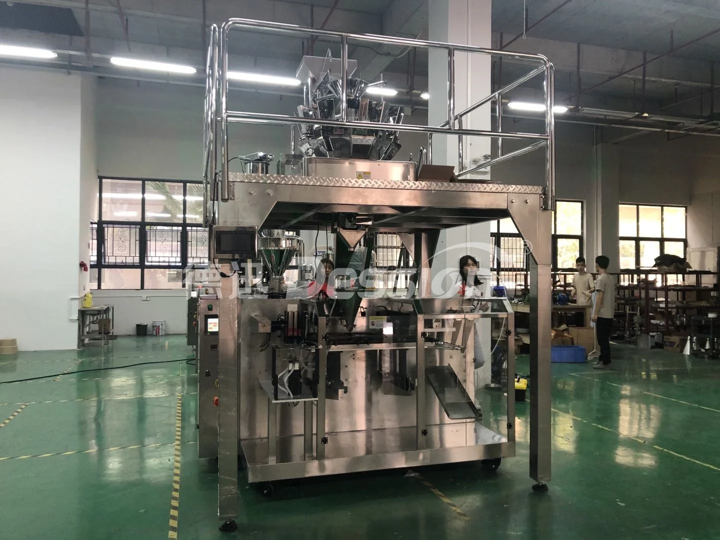 1-10g dried leaves Automatic bag given doypack packing machine Pre made Bags Filling Sealing Line with
