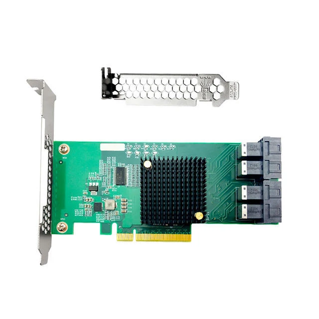 4 Port SFF8643 Connectors to SFF8639 U.2 NVMe SSD Adapter with Broadcom PLX8724 Controller ANU24PE08 PCIe 3.0 X8