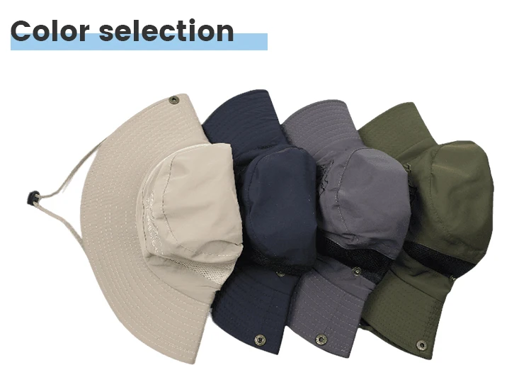 Straw Hats Outdoor Bucket Hat Fishing Camping Bush Walking Foldable Hat Wholesale Beach Fishing Printed Evergrowing