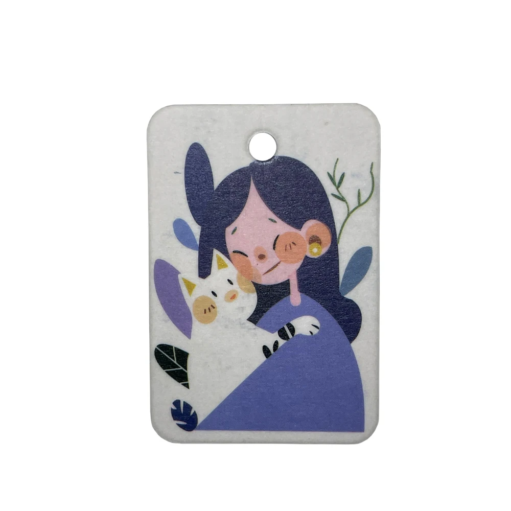 Support customized car fragrance cards, creative and trendy paper fragrance tablets, and odor-removing car fragrance tablets