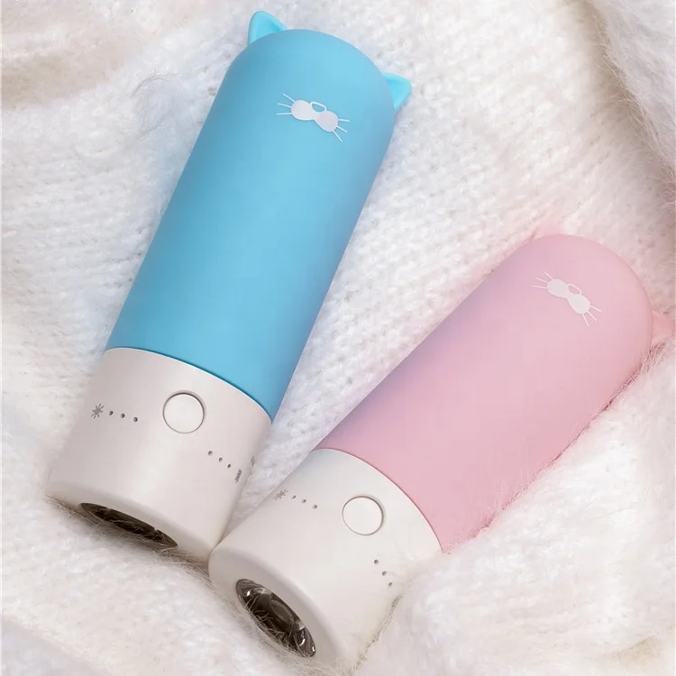 
Cute Rechargeable pocket hand warmer power bank with flash light 