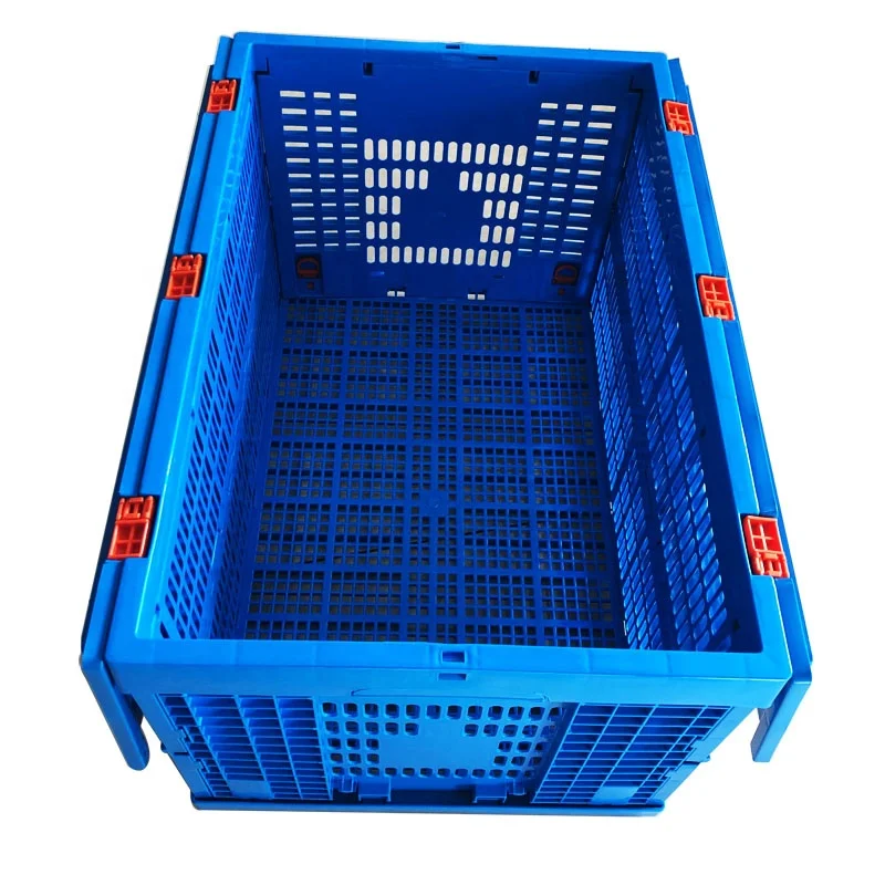Factory Price Strong Plastic Foldable crate With Lid