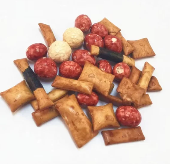 Chinese Snacks Mixed Nori Rice Cracker and Coated Peanuts Mix High Quality Food in OEM Packing Snacks Wholesale