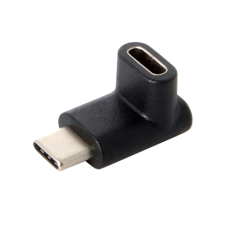 90 Degree Angle USB 3.1 Type C Male to Female USB-C Converter Adapter