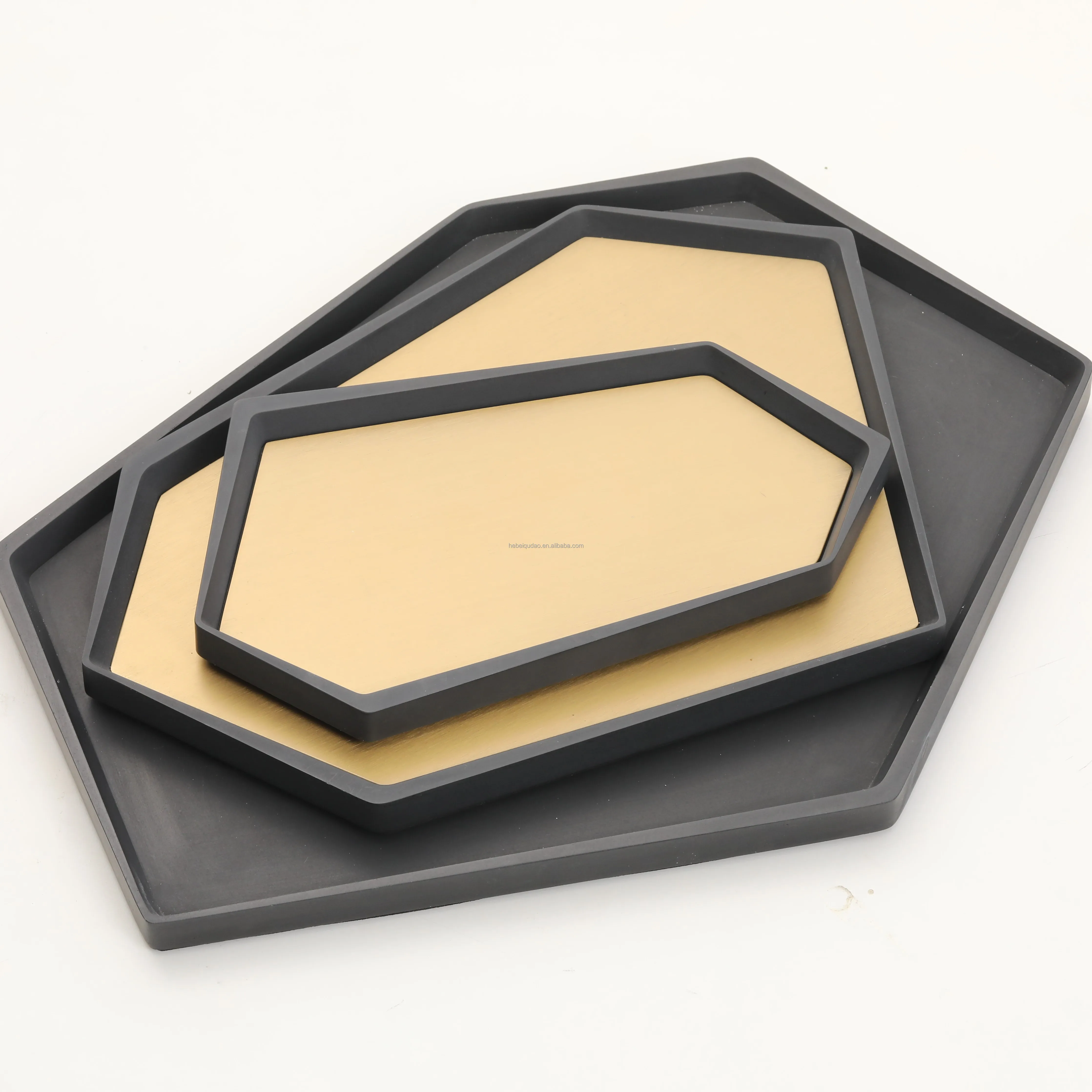 China Hot Sales Cement Groceries Tray Luxury Jewelry Concrete Tray Decoration Desktop Tea Tray for Home Office Hotel