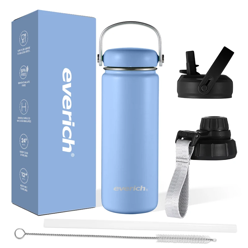 Everich 18oz 32oz hot design Water Bottle for Wholesale 304 Stainless Steel Double Wall Vacuum Insulated Sports CLASSIC Custom