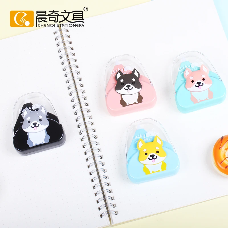 colorful creative cute doggie design chenqi 6m*5mm correction tape for student promotional stationery