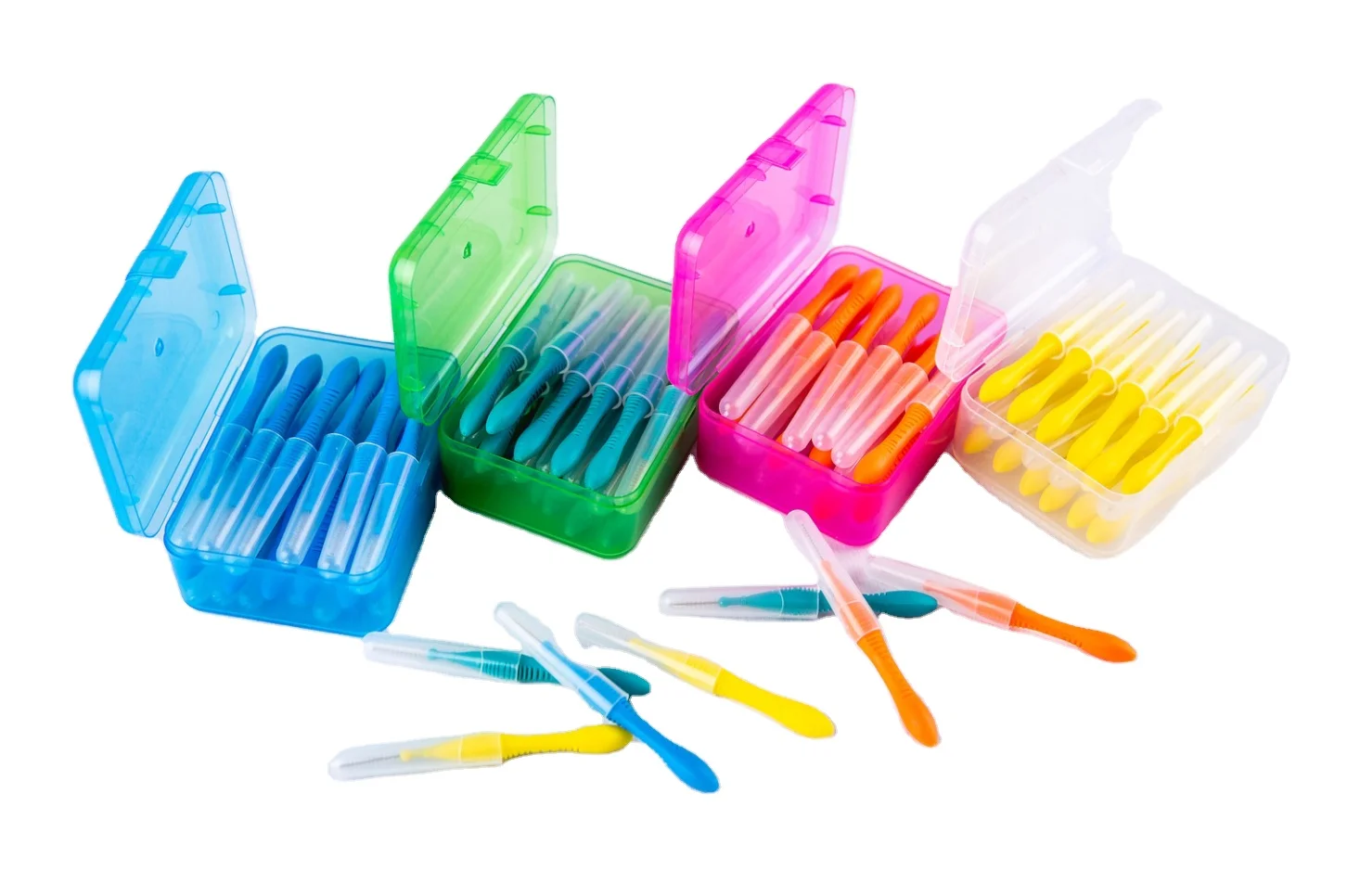 Wholesale Round Head Interdental Brush EVA Material Cleaning Brush.