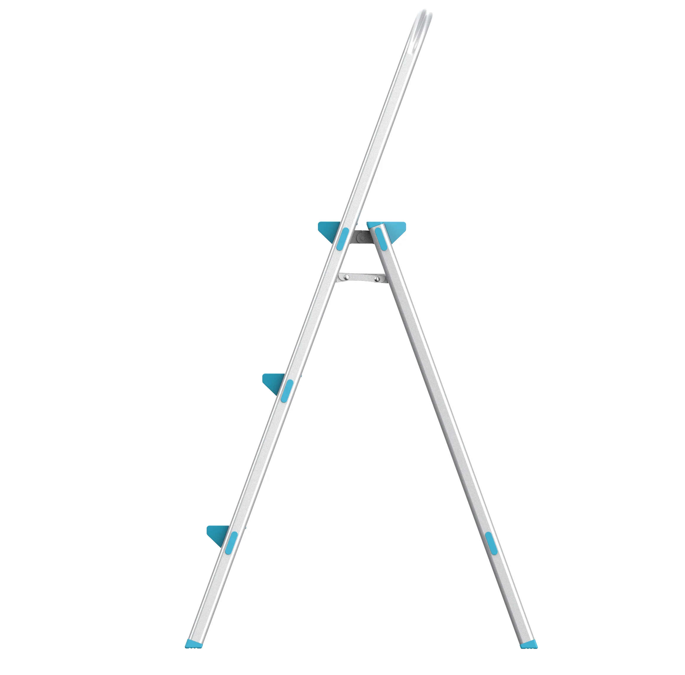 Handrail Ladder Steps Stairs Rail 3 Step Aluminum Ladder