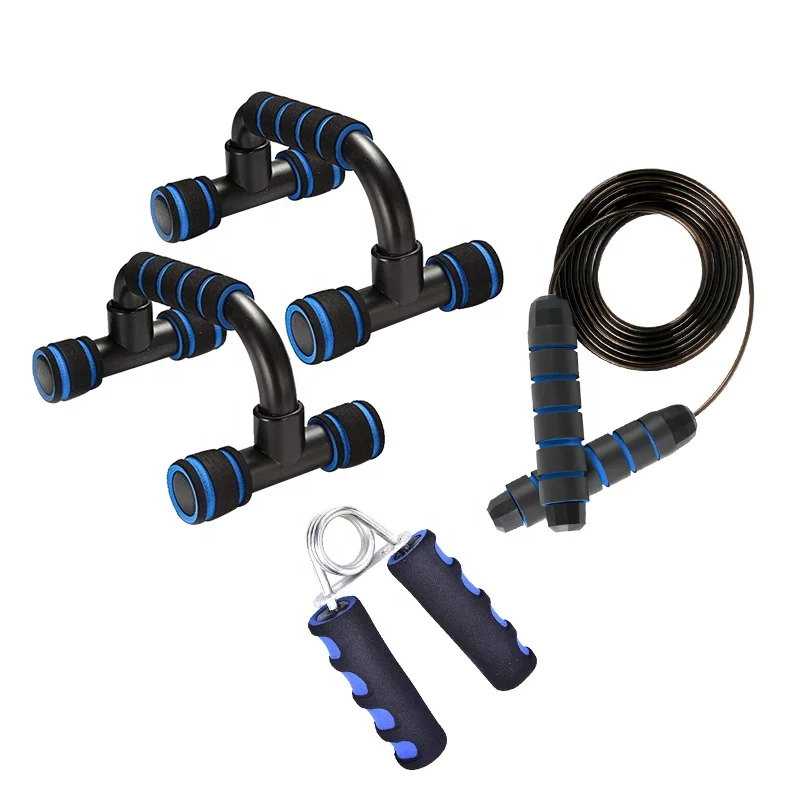 Gym Portable Push Up Handle Fitness Hand Grip Skipping Rope Push Up Stand Gymnastics Push Up Bar