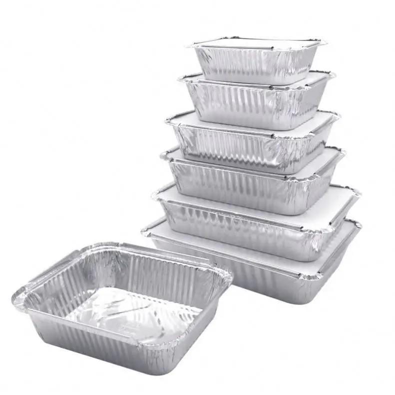 Wholesale Disposable OEM Logo Aluminium Foil For Food Packing Small Foil Tray Small Aluminium Foil Containers