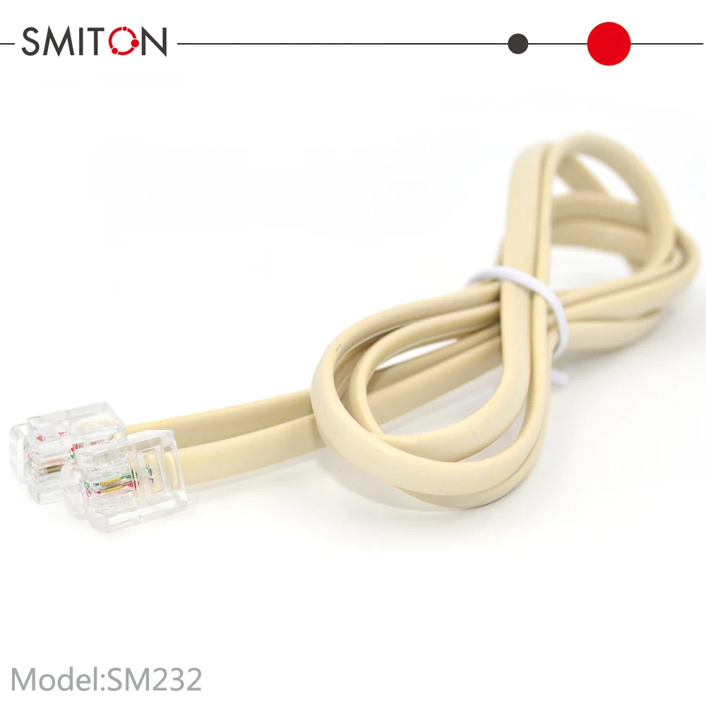 Кабель для телефонного факса и модема 24AWG 26AWG RJ11