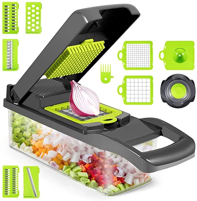 Hot selling 12-piece fruit and vegetable tools manual vegetable chopper cutter vegetable slicer
