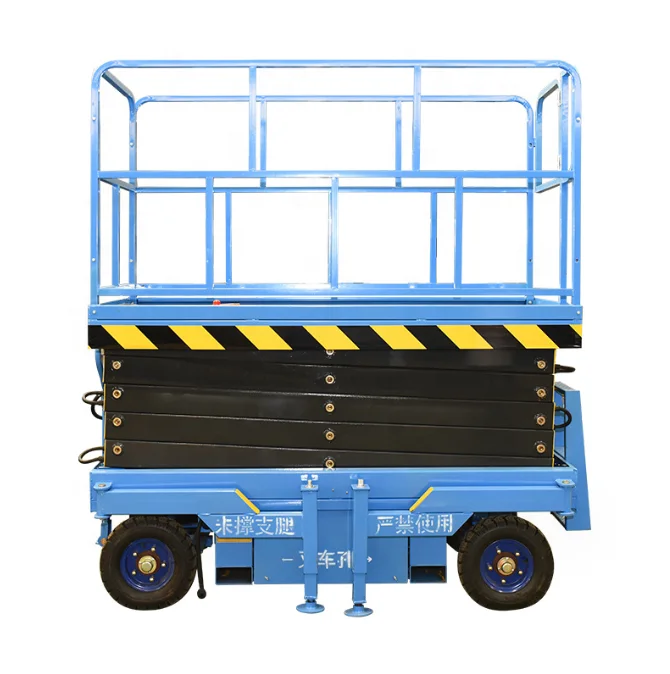 energy efficient self propelled electric scissor lift platform 10m 12m 14m for construction