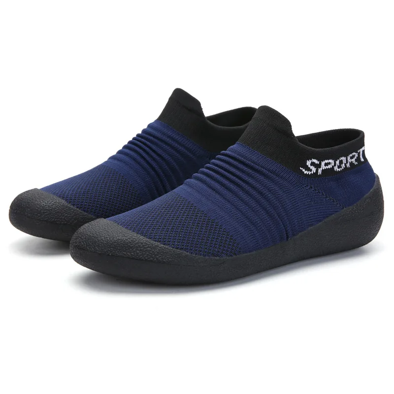 fengway Wholesale Breathable Mens Shoe Mesh Light Running Jogging Shoes Men Gym Sports Sock Shoes