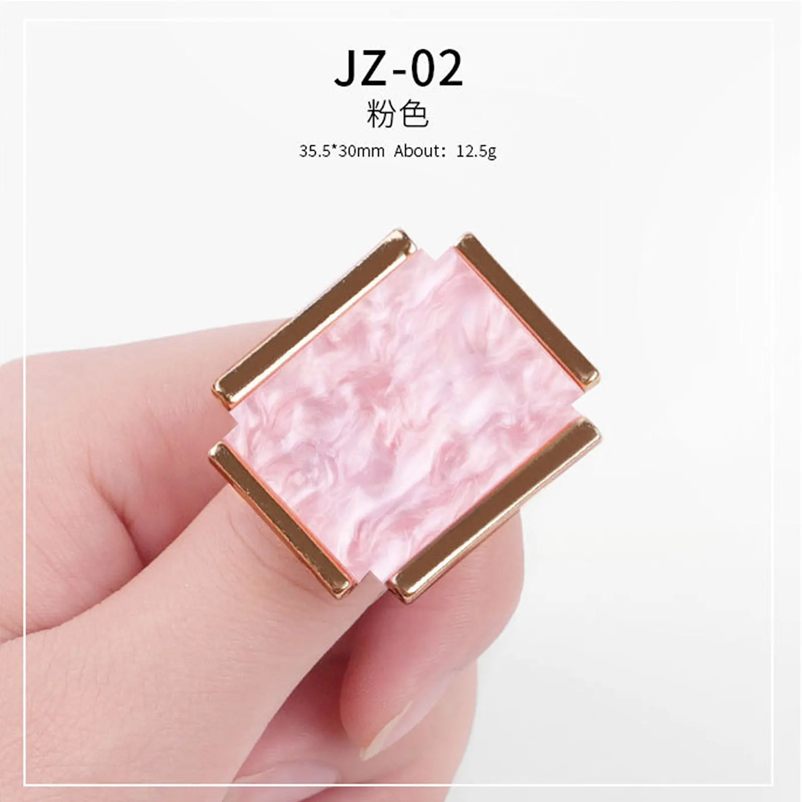 Resin Nail Art Palette Painting Drawing Color Plate with Adjustable Rings Marble Nail Art Palette Ring Gel Polish Mixing Tray