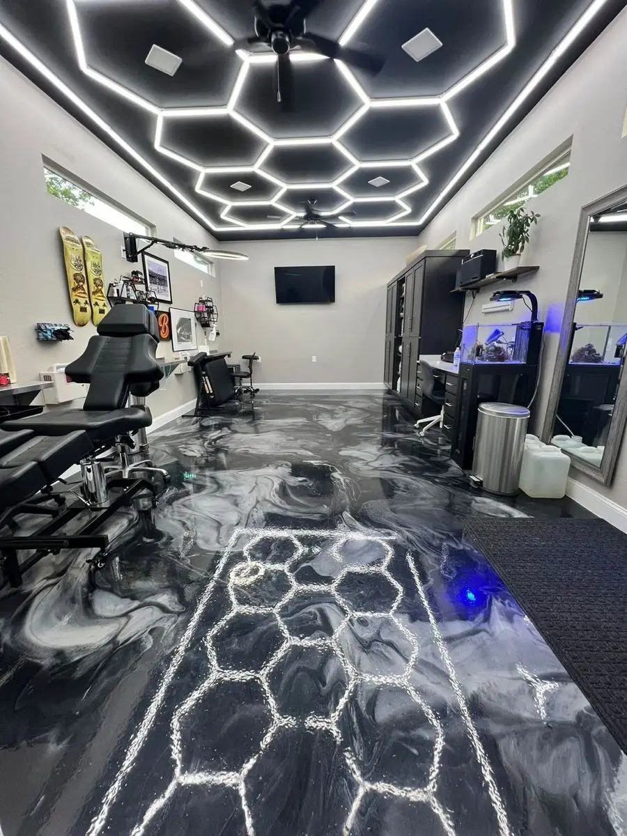 Arlott Retail Barber LED Ceiling Lighting 110V/220V Honeycomb Car Wash Lights AC Office Auto Detailing Shop Garage Workshop
