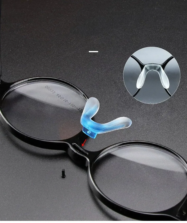 Silicone Children Adults U shape Glasses Nose Pieces Guards For Replacement Repair Kits Parts