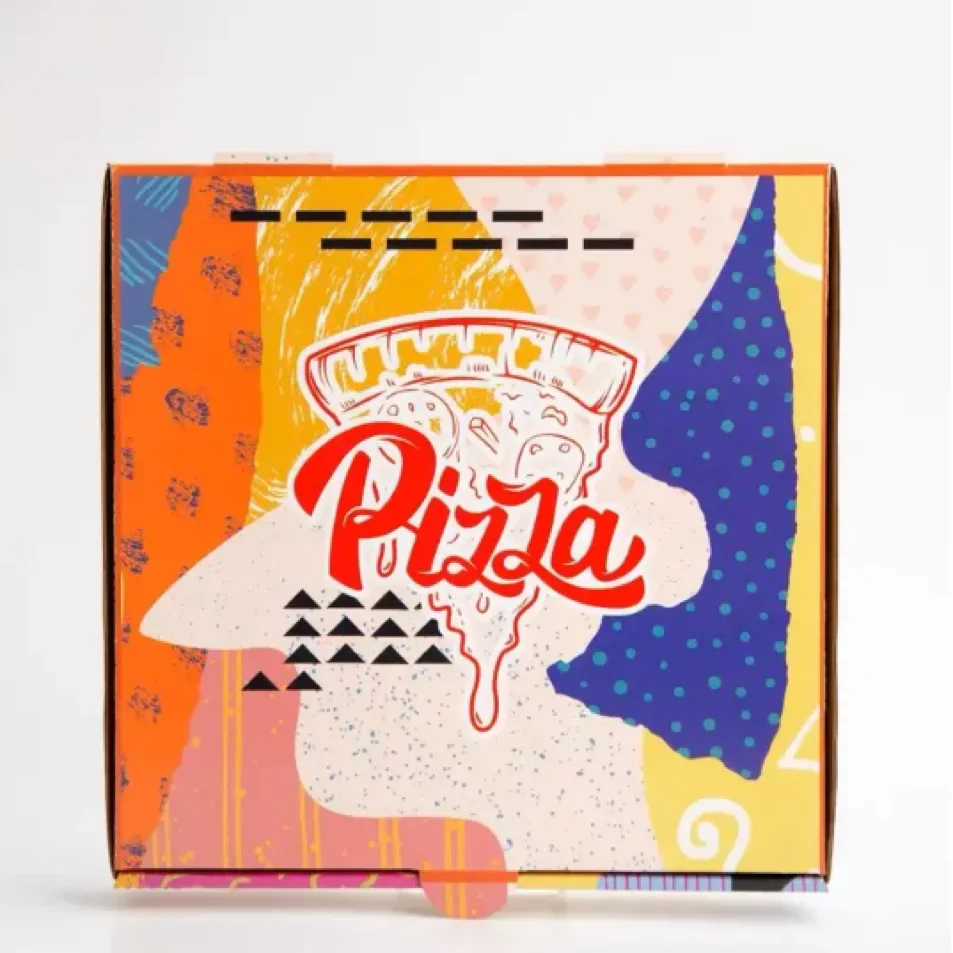 Все Размеры 6 7 8 10 12-дюймовая коробка для пиццы многоразовая гофрированная бумага коробка для упаковки пиццы с вашим собственным логотипом