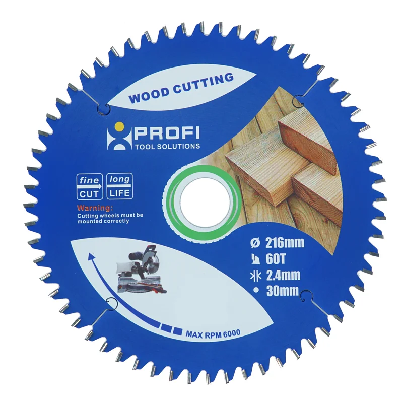 Cutter Blades Profi 60T Carbide Tipped Tct Circular Saw Blade General Purpose Wood Cutting Blade With Factory Price