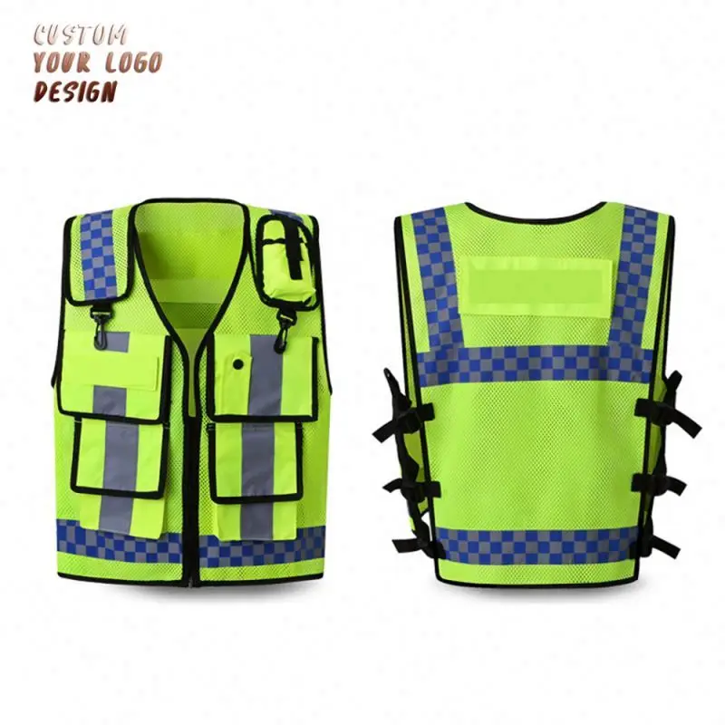 Construction Jacket Multi Function Cheap Safety Vest Safety Vest Half Mesh