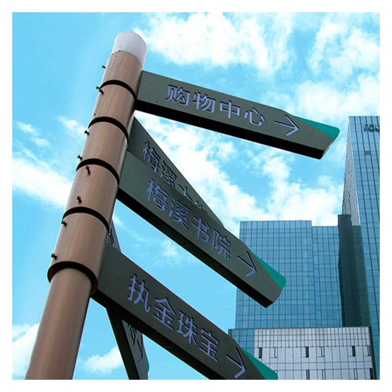 
Outdoor customized standing street instructions wayfinding signs 
