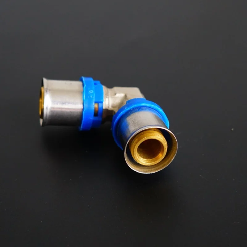 multilayer tube pipe fittings reduced press brass elbow  fitting 16x2.0mm copper fittings