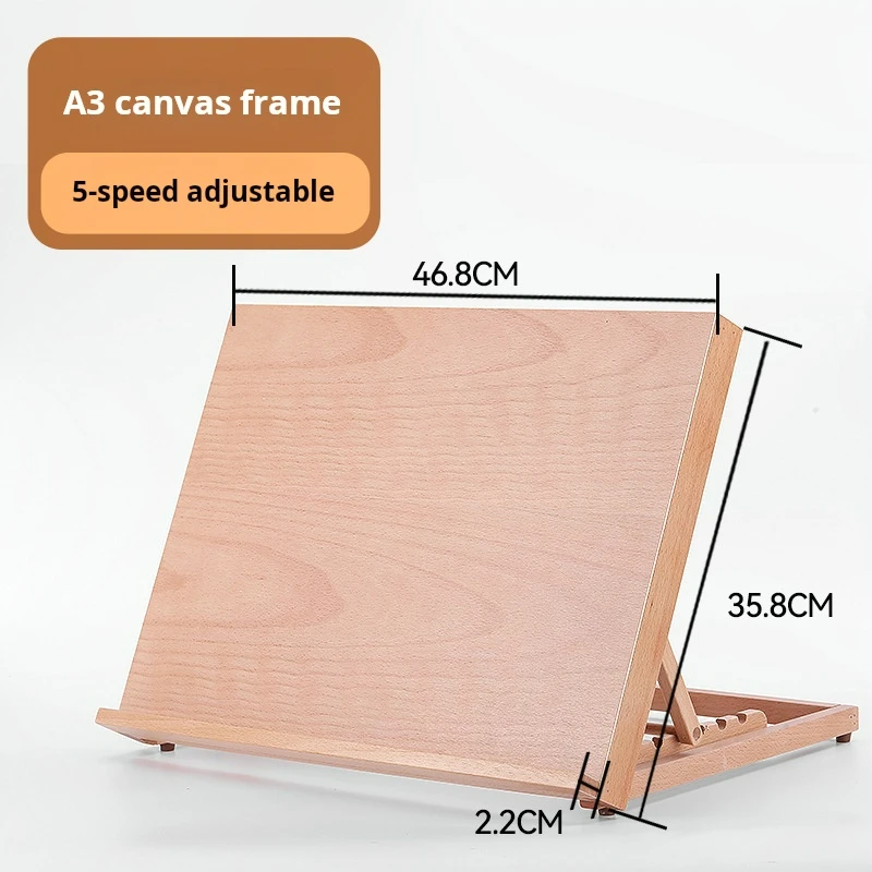 Polished 5-Position Beech Wood Drafting Table Easel for Drawing Sketching Wood Crafts Wooden Boxes & Wall Signs