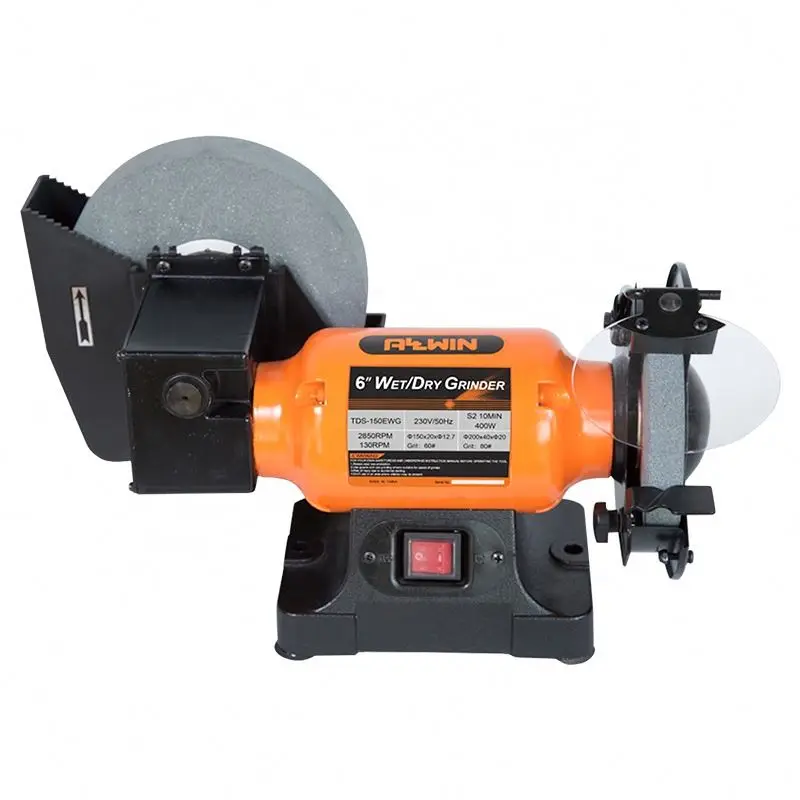 Allwin 200mm/150mm Water Cooled Benchtop Knife Sharpener Wet Bench Grinder 250W Electric CE DIY Grinding Wheel Adjustable 0.25KW