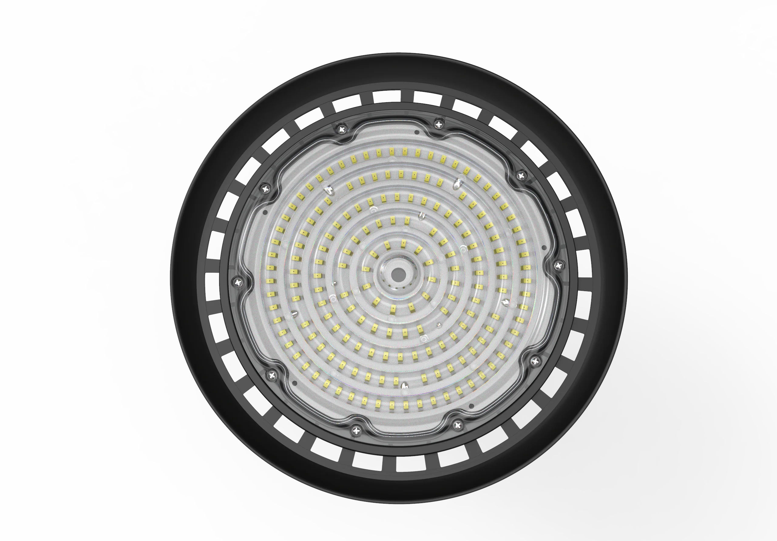 Warehouse industrial pendant light 100W 150W 200W aluminum high lumen ufo IP65 led linear high bay light fixture