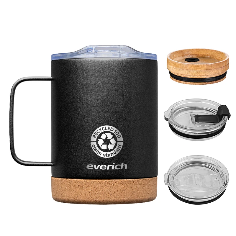 BPA free tumblers 18/8 stainless steel vacuum insulated customization color 12/24oz capacity with cork bottom