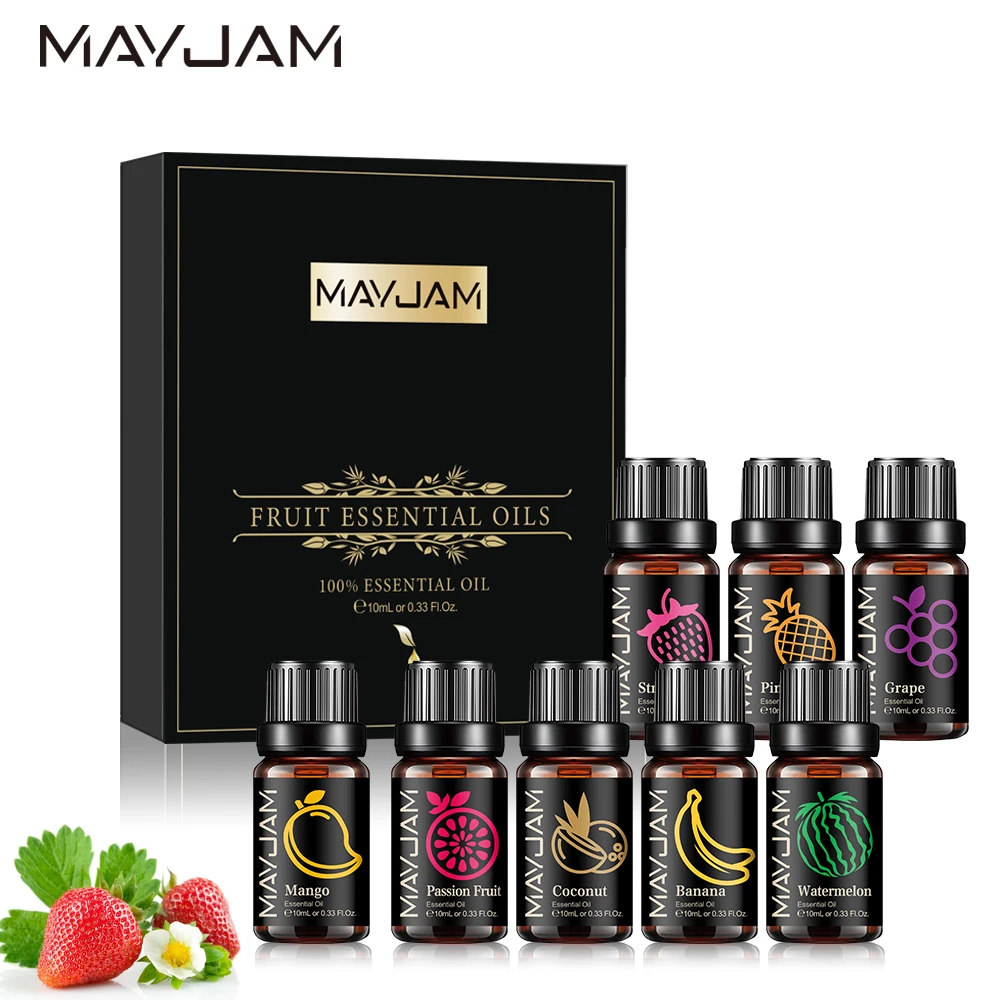 Luxury private label 100% pure natural 8 bottles skin care blend moisturizing essential oil set cosmetic essential oil