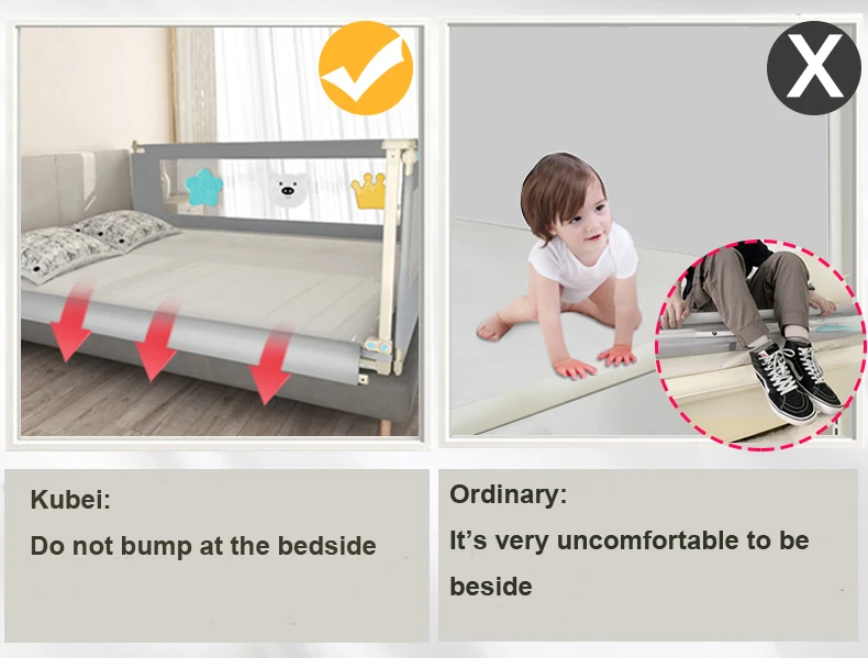 Portable Child Toddler Cot Safety Guard Babi Safeti Baby Bed Rail Bumper Fence Crib Corner Side Barrier Guard