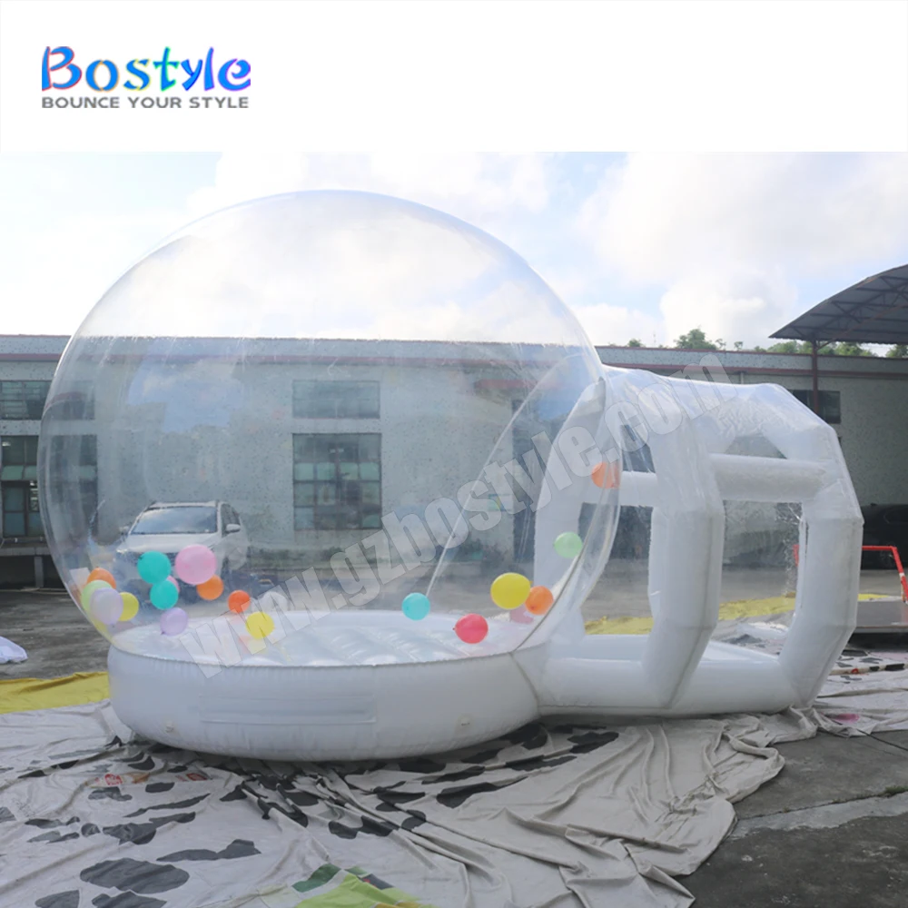 Commercial transparent inflatable tent white jump house white castle bounce house inflatable bubble house
