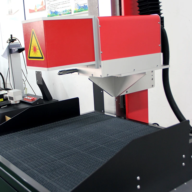 Desktop CO2 dynamic marking machine and plotter for leather and wood