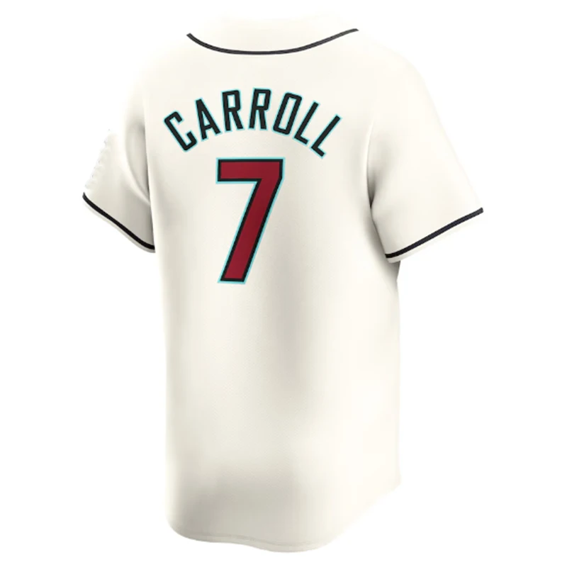 High Quality Stitched American Baseball Jersey 7 Corbin Franklin Carroll  51 Randy Johnson Baseball Wear Sports Uniform