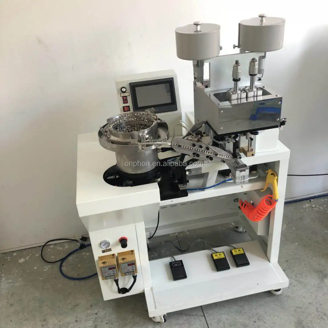 two pieces pearl shooting at one time bead fixing machine