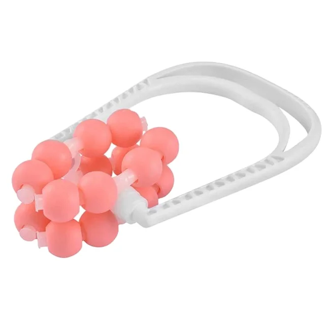
Body Shapely Roller Yoga Fitness Ring Muscle Relaxation Massage Stick 16 Roller Ball Cellulite Leg Slim Massager 